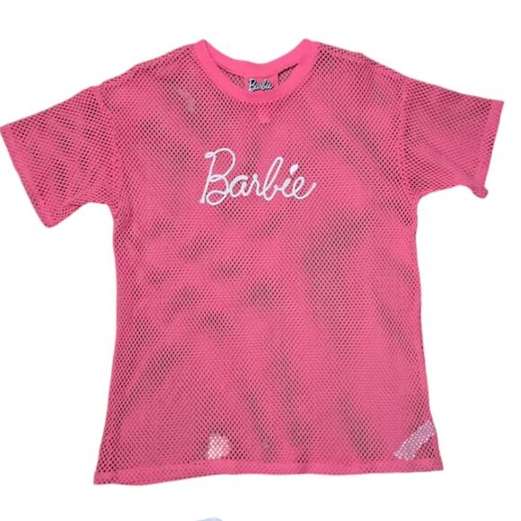 Barbie+Forever 21 Netted Mesh Tee - L - Picture 1 of 8